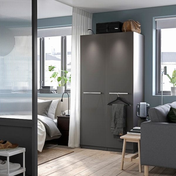 Ikea PAX / FORSAND - Wardrobe combination, dark grey/dark grey,100x60x201 cm