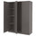 PAX / FORSAND - Wardrobe combination, dark grey/dark grey,150x60x201 cm