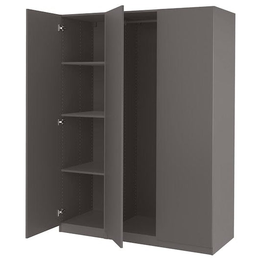 Ikea PAX / FORSAND - Wardrobe combination, dark grey/dark grey,150x60x201 cm