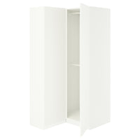PAX / FORSAND corner wardrobe, white/white, 111/88x201 cm