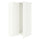 PAX / FORSAND corner wardrobe, white/white, 111/88x201 cm