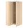 PAX / FORSAND corner wardrobe, white stained oak effect/white stained oak effect, 111/88x201 cm