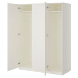 PAX / FORSAND wardrobe, white/white, 150x60x201 cm