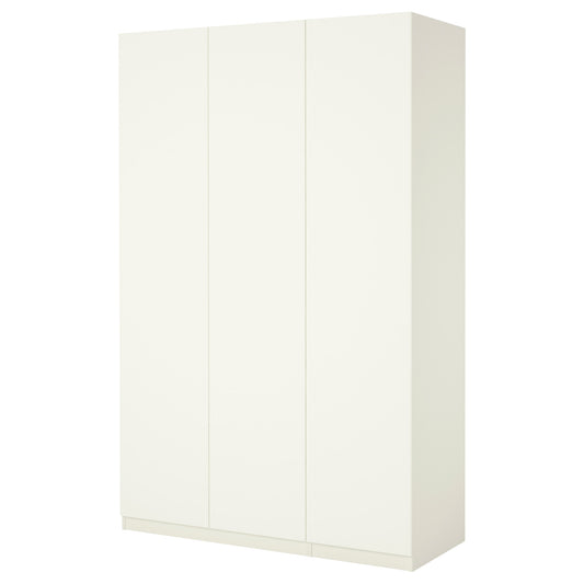 PAX / FORSAND wardrobe, white/white, 150x60x236 cm