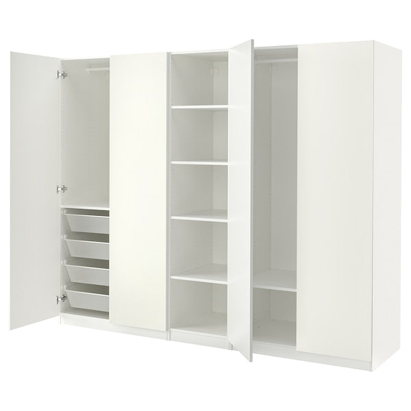 PAX / FORSAND - Wardrobe, white/white,250x60x201 cm