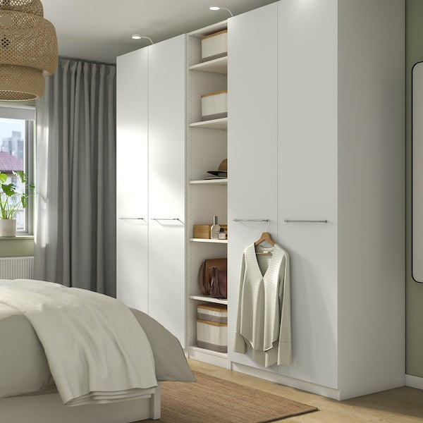 PAX / FORSAND - Wardrobe, white/white,250x60x236 cm