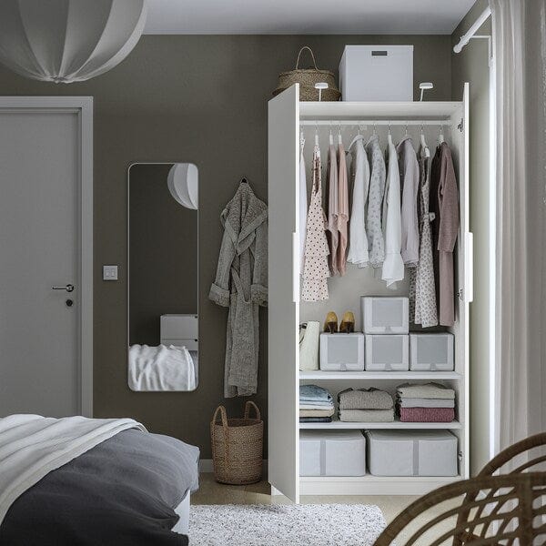 Ikea PAX / FORSAND - Wardrobe, white/white,100x60x201 cm