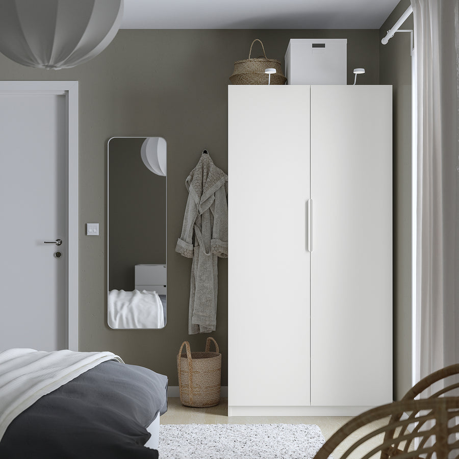 PAX / FORSAND wardrobe, white/white, 100x60x201 cm
