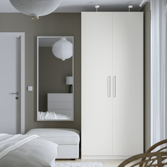PAX / FORSAND wardrobe, white/white, 100x60x236 cm