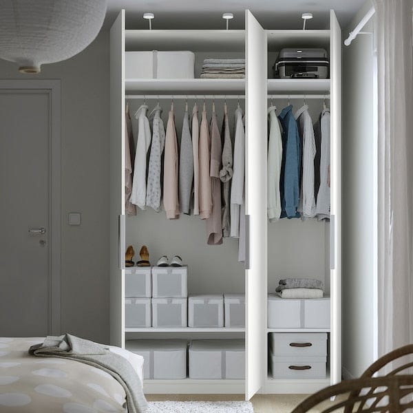 Ikea PAX / FORSAND - Wardrobe, white/white,150x60x236 cm