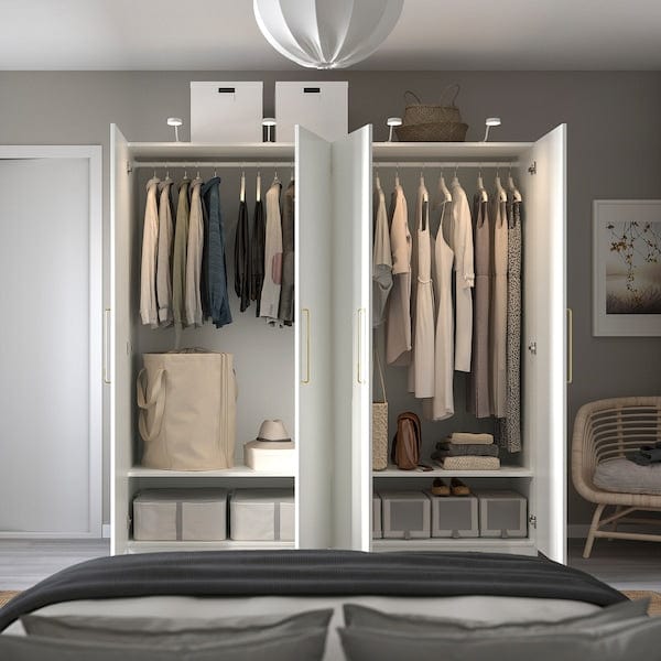 Ikea PAX / FORSAND - Wardrobe, white/white,200x60x201 cm