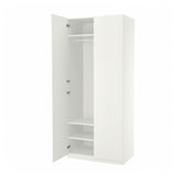 PAX / FORSAND wardrobe, white/white, 100x60x236 cm