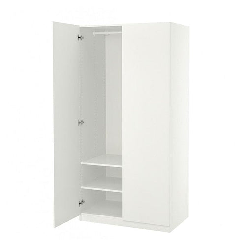PAX / FORSAND - Wardrobe, white/white,100x60x201 cm