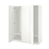 PAX / FORSAND wardrobe, white/white, 150x60x201 cm