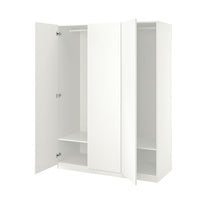 PAX / FORSAND - Wardrobe, white/white,150x60x201 cm