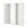 PAX / FORSAND - Wardrobe, white/white,200x60x236 cm