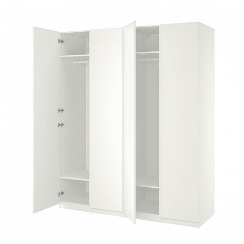 PAX / FORSAND - Wardrobe, white/white,200x60x236 cm