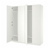 PAX / FORSAND wardrobe, white/white, 200x60x236 cm