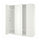 PAX / FORSAND wardrobe, white/white, 200x60x236 cm