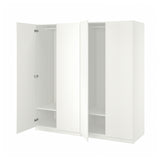 PAX / FORSAND wardrobe, white/white, 200x60x201 cm