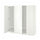 PAX / FORSAND wardrobe, white/white, 200x60x201 cm