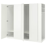 PAX / FORSAND wardrobe, white/white, 220x60x201 cm