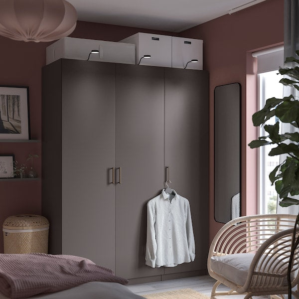 PAX / FORSAND - Wardrobe, dark grey/dark grey,150x60x201 cm