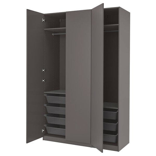 Ikea PAX / FORSAND - Wardrobe, dark grey/dark grey,150x60x236 cm