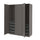 PAX / FORSAND - Wardrobe, dark grey/dark grey,150x60x201 cm