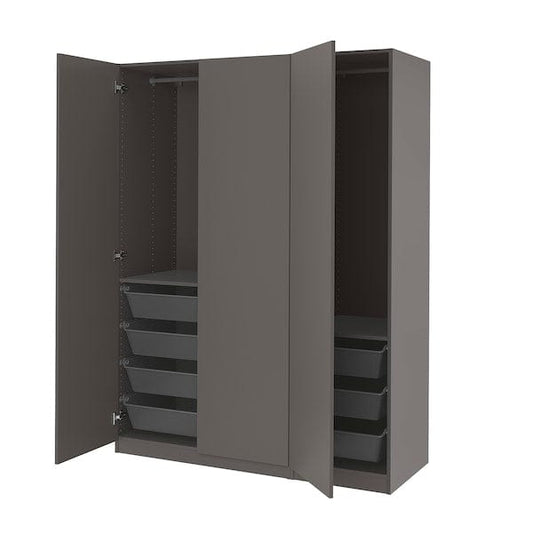 Ikea PAX / FORSAND - Wardrobe, dark grey/dark grey,150x60x201 cm