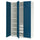 PAX / FYRUDDEN - Wardrobe combination, white/blue,150x60x236 cm