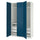 PAX / FYRUDDEN - Wardrobe combination, white/blue,150x60x236 cm
