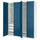 PAX / FYRUDDEN - Wardrobe combination, white/blue,200x60x236 cm