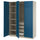 PAX / FYRUDDEN - PAX / FYRUDDEN Wardrobe combination, grey-beige/blue, 150x60x201 cm