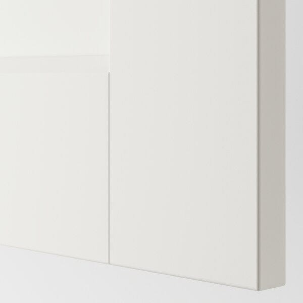 Ikea PAX / GRIMO/ÅHEIM - Wardrobe combination, white/white mirror glass,200x60x236 cm