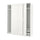 PAX / GRIMO - Wardrobe combination, white/white,200x66x236 cm
