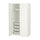 PAX / GRIMO - Wardrobe combination, white/white,100x60x201 cm