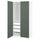 PAX / GRIMO - Wardrobe combination, white/grey-green,100x60x201 cm
