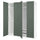 PAX / GRIMO - Wardrobe combination, white/grey-green,200x60x236 cm