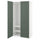 PAX / GRIMO - Wardrobe combination, white/grey-green,100x60x201 cm