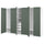 PAX / GRIMO - Wardrobe combination, white/grey-green,300x60x201 cm