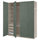 PAX / GRIMO - PAX / GRIMO Wardrobe combination, grey-beige/grey-green, 200x60x236 cm