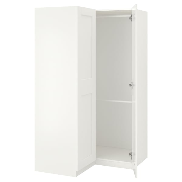 PAX / GRIMO - Corner wardrobe, white/white,110/110x201 cm