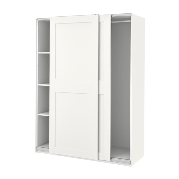 PAX / GRIMO - Wardrobe, white/white,150x66x201 cm