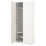 PAX / GRIMO wardrobe, white/white, 100x60x236 cm