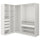 PAX corner wardrobe, white, 161/188x201 cm