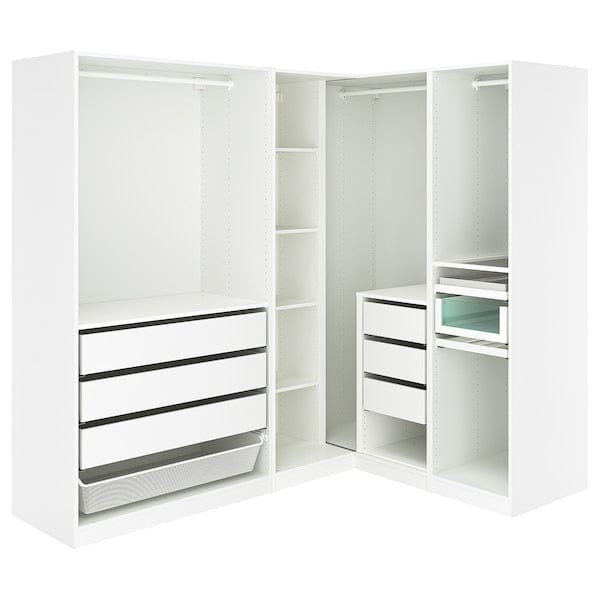 Ikea PAX - Corner wardrobe, white,210/160x201 cm