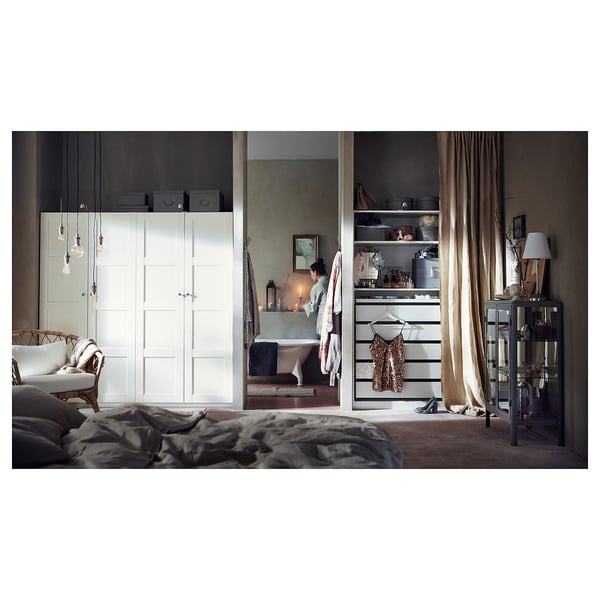 PAX - Wardrobe, white,150x58x201 cm