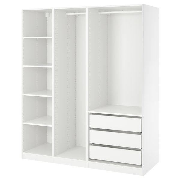 PAX - Wardrobe, white,175x58x201 cm