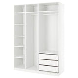 PAX wardrobe, white, 175x58x236 cm